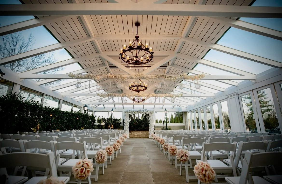 Outdoor wedding ceremony 
